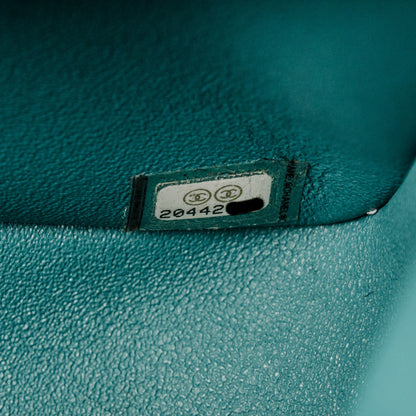 Chanel Lambskin Quilted Jumbo Double Flap Turquoise 8 of 8