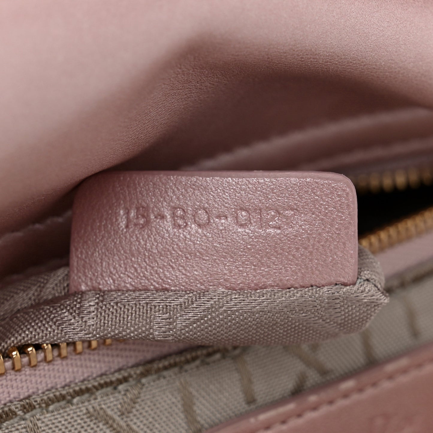 Metallic Lambskin Cannage Mini Lady Dior Lotus
