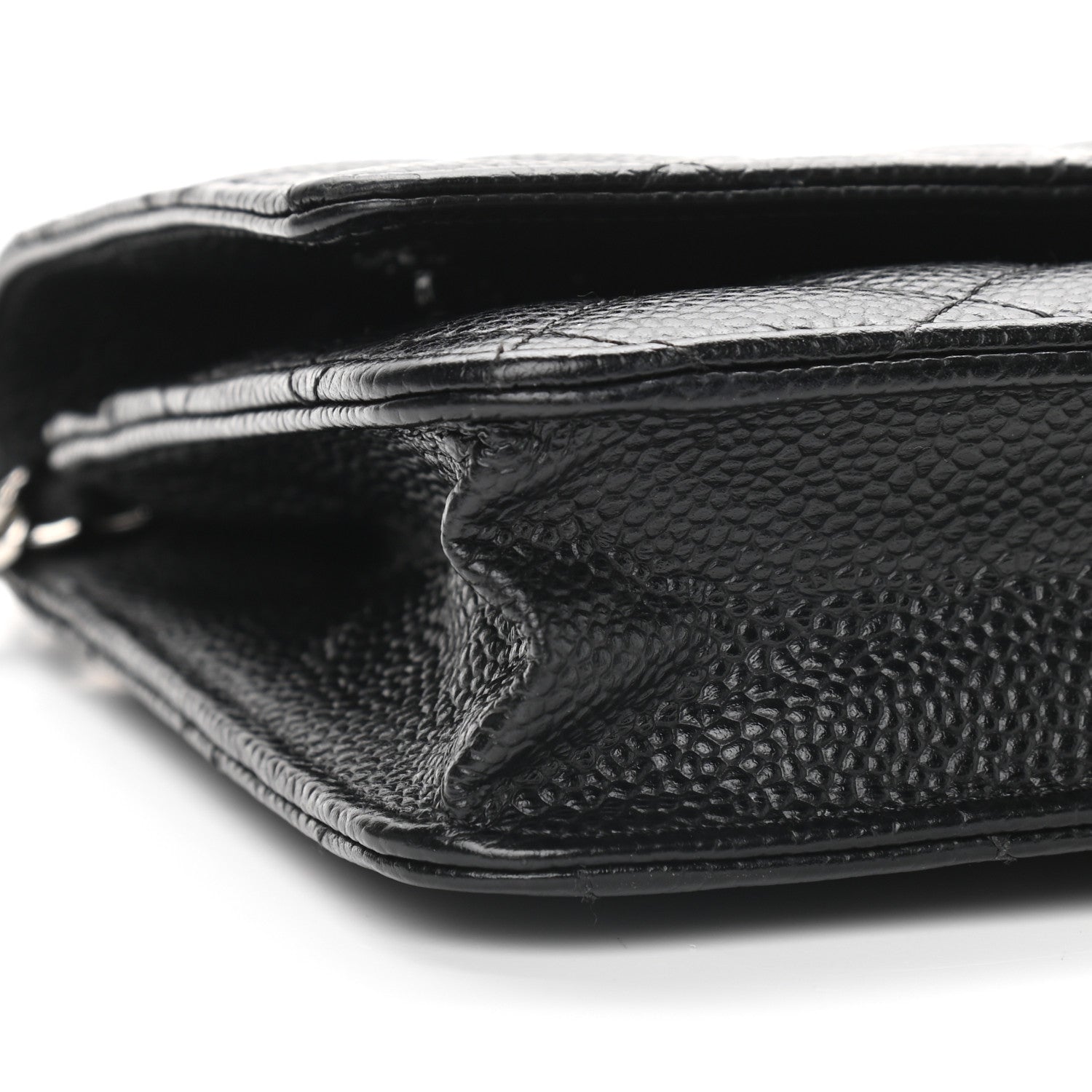 Chanel Caviar Quilted Wallet On Chain WOC Black 9 of 10