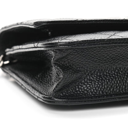 Chanel Caviar Quilted Wallet On Chain WOC Black 9 of 10