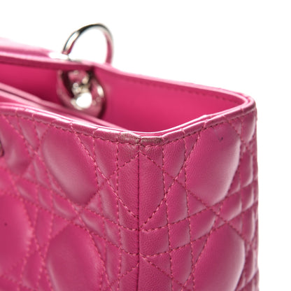 Christian Dior Lambskin Cannage Large Lady Dior Pink 22 of 22