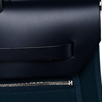 Hermes Toile Vache Hunter Herbag Zip 39 MM Bleu Ocean Bleu Indigo 14 of 15