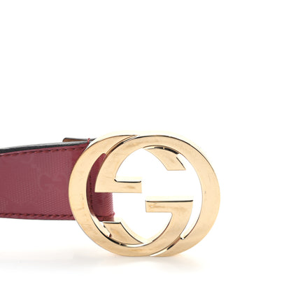 Gucci Imprime Monogram Interlocking G Belt 85 34 Pink 8 of 10