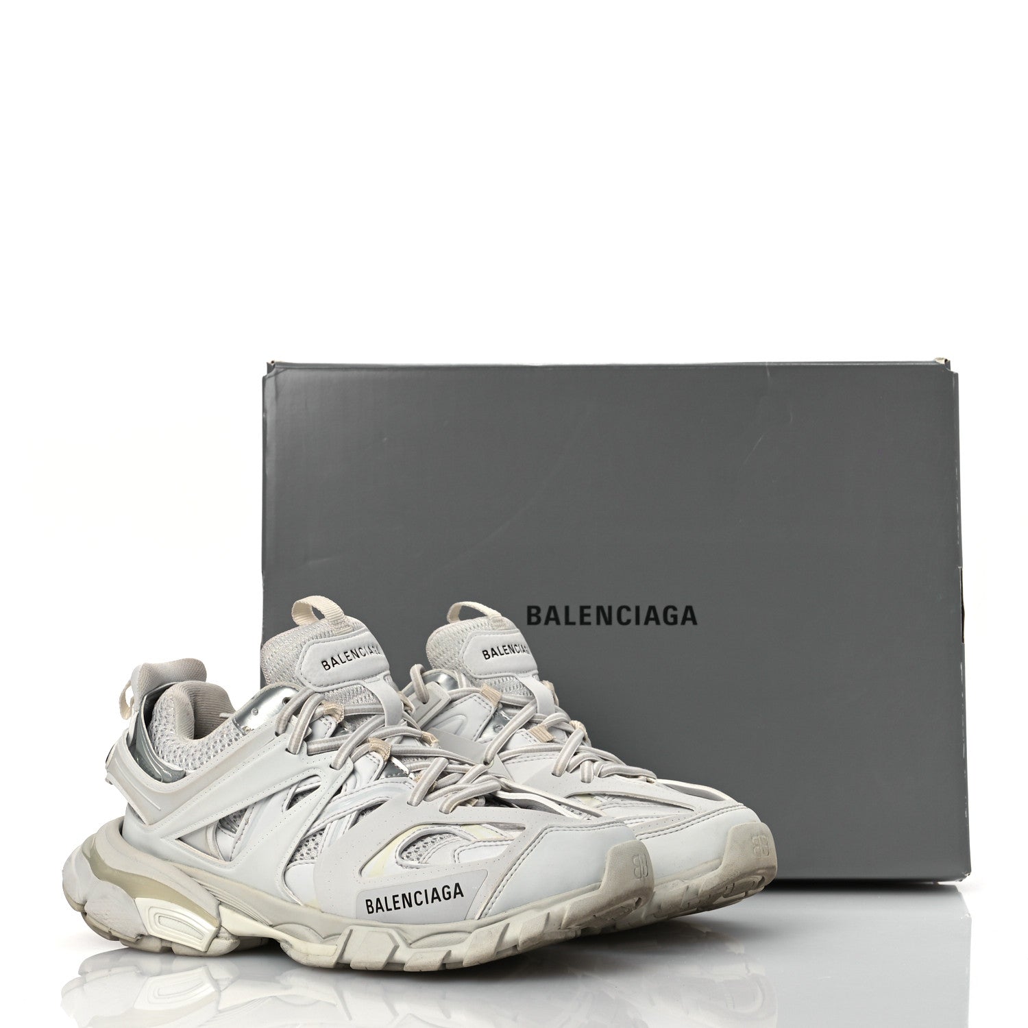 Balenciaga Rubber Mesh Fabric Monocolor Recycled Sole Womens Track Sneakers 38 White 13 of 13
