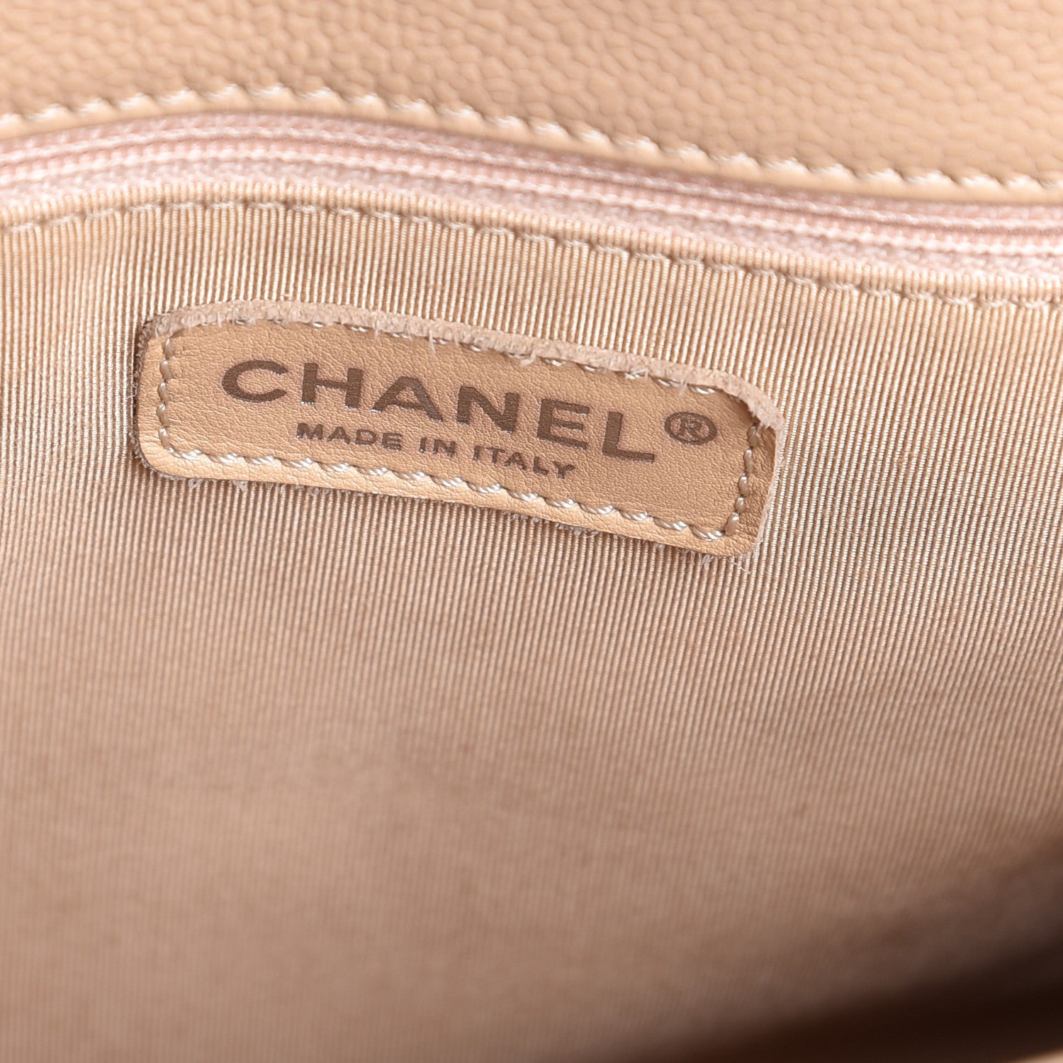 Chanel Caviar Quilted Grand Shopping Tote GST Beige 6 of 12