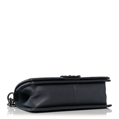 Chanel Calfskin Double Stitch Medium Boy Flap Grey 4 of 13