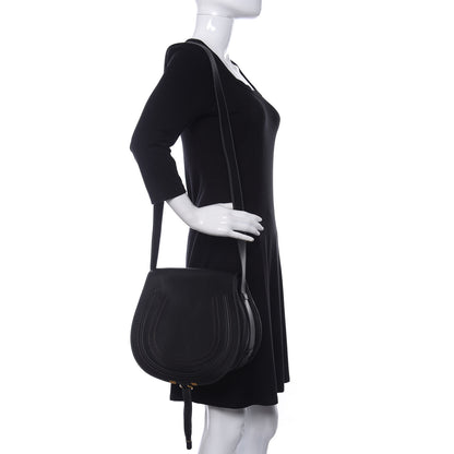 Chloe Calfskin Medium Marcie Round Crossbody Bag Black 2 of 10
