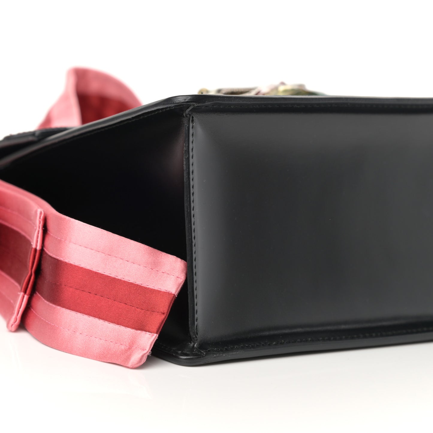 Calfskin Naga Dragon Small Shoulder Bag Black