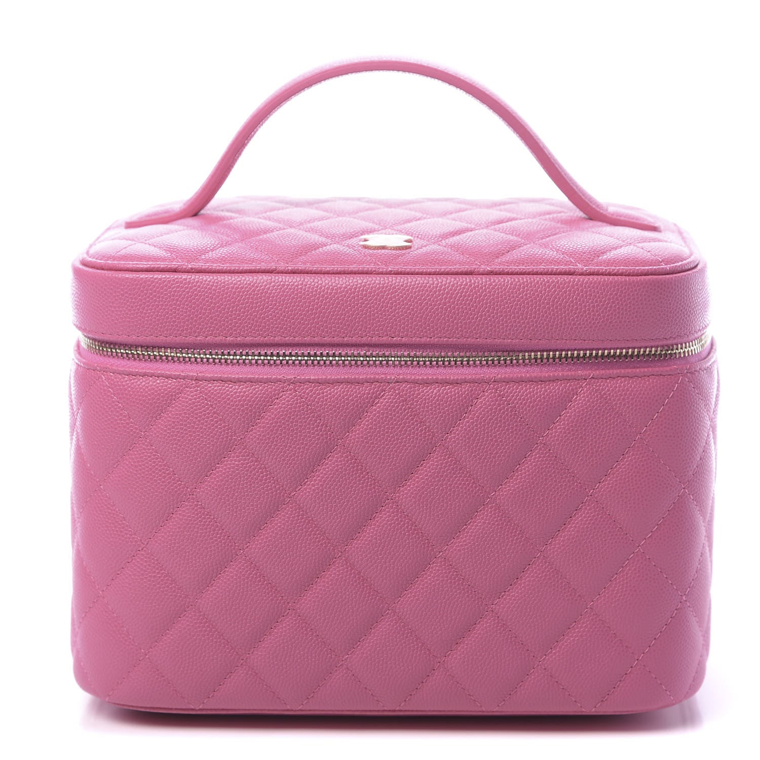 Chanel Caviar Quilted Large Vanity Pouch Pink 1 of 11