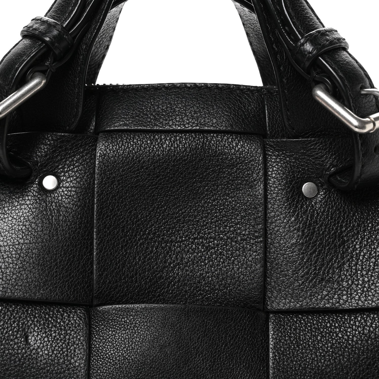 Bottega Veneta Grained Calfskin Arco Tool Tote Black 8 of 10