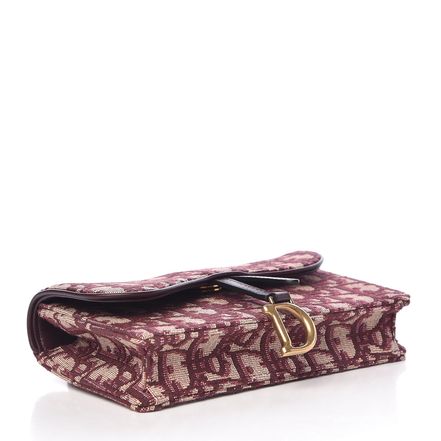 Oblique Saddle Belt Bag Bordeaux