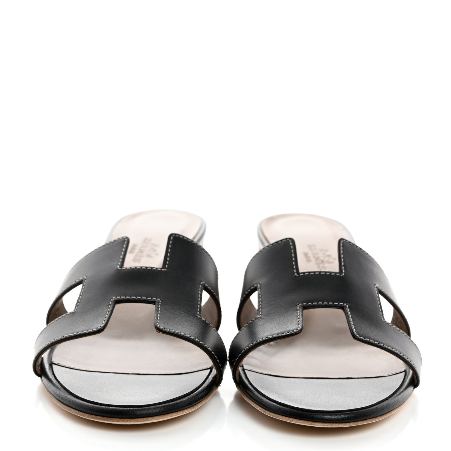 Calfskin Oasis Sandals 39 Black