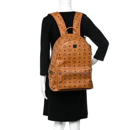 MCM Visetos Mens Medium Stark Backpack Cognac 2 of 9