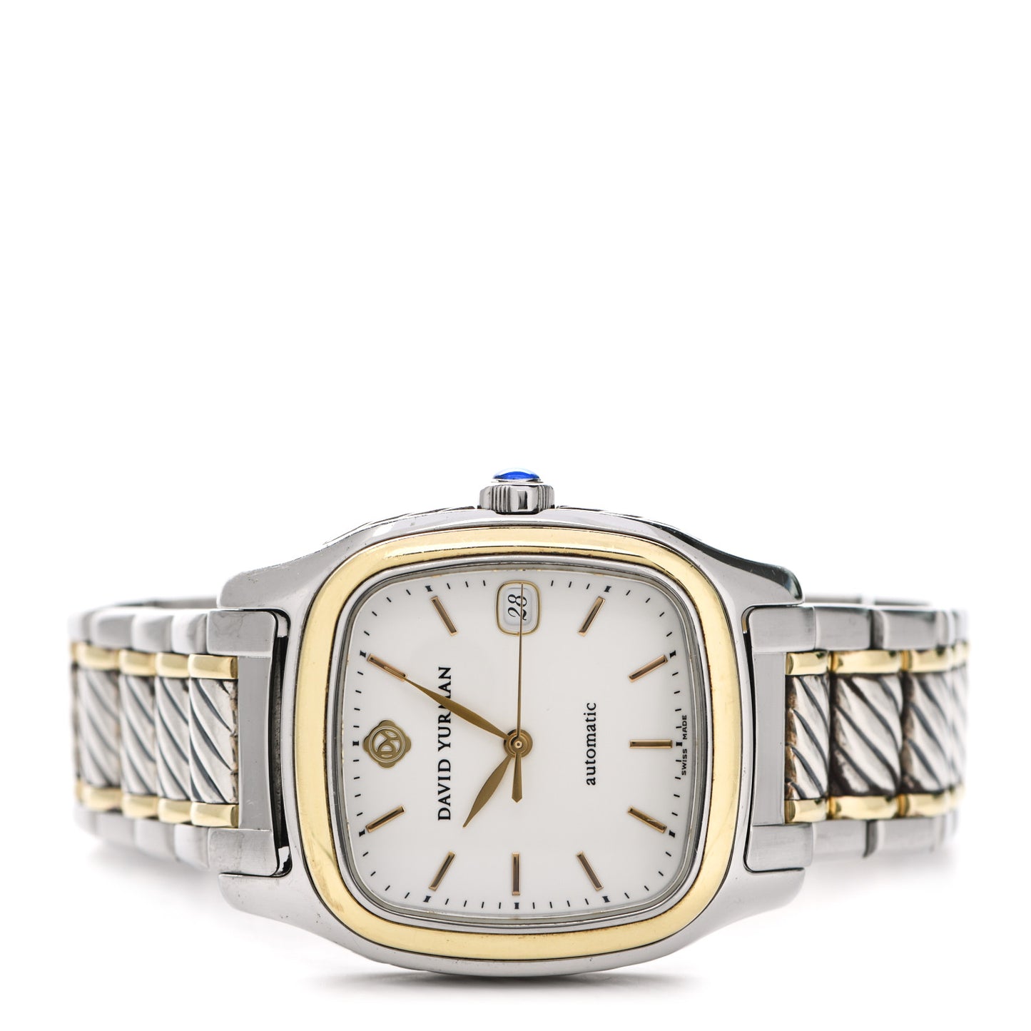 Stainless Steel 18K Yellow Gold 35mm Thoroughbred Automatic Watch