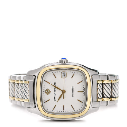 David Yurman Stainless Steel 18K Yellow Gold 35mm Thoroughbred Automatic Watch 2 of 5