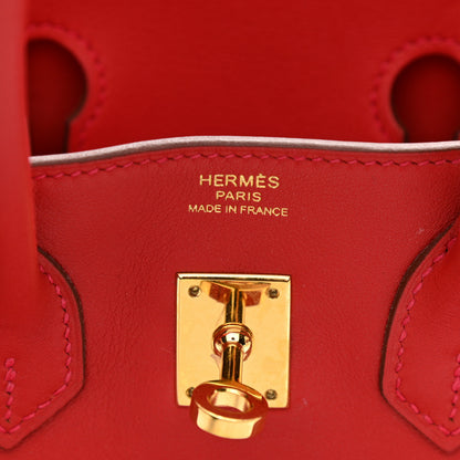 Hermes Swift Birkin 25 Rouge Casaque 6 of 12