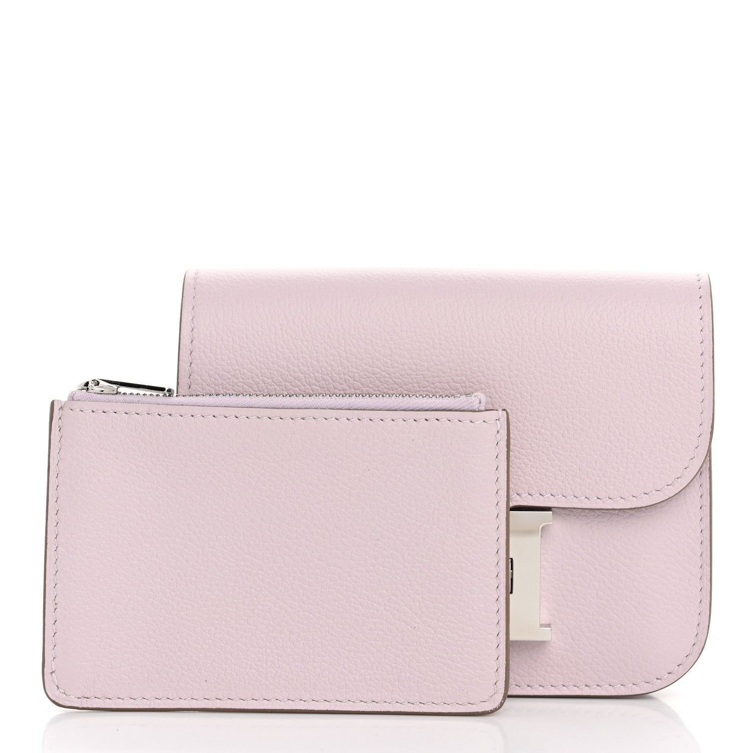 Hermes Evercolor Constance Slim Wallet Mauve Pale 3 of 10