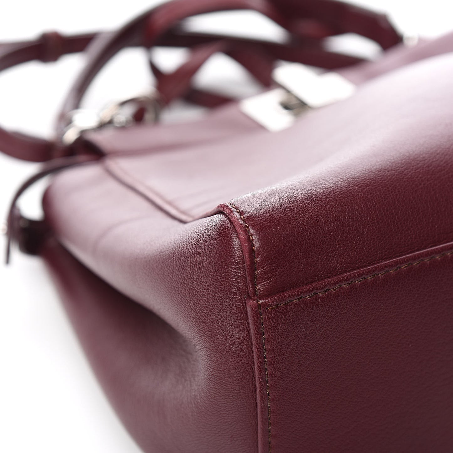 Nappa Mini Peekaboo Iconic Satchel Bordeaux