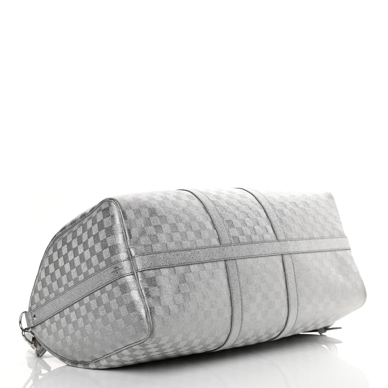 Louis Vuitton Damier Glitter Keepall Bandouliere 50 Silver 4 of 13