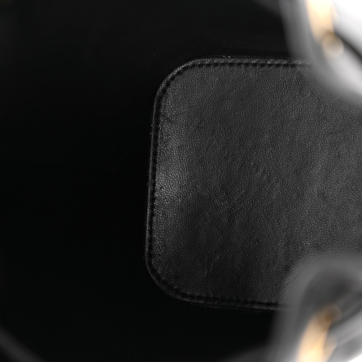 Nappa Mini VLogo Signature Bucket Bag Black