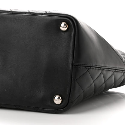 Chanel Calfskin Quilted Large Cambon Tote Black White 10 of 10
