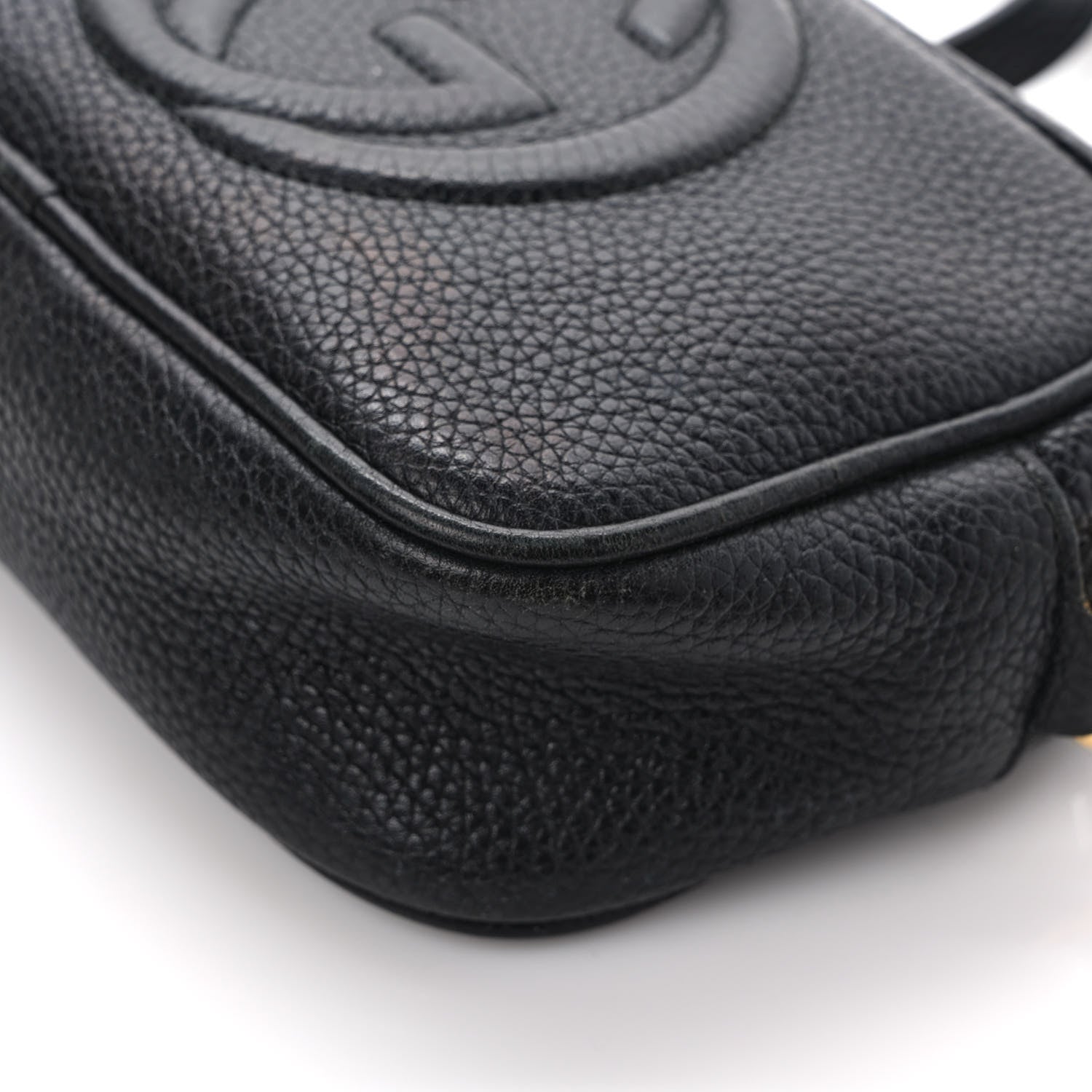 Gucci Pebbled Calfskin Mini Soho Disco Bag Black 11 of 12