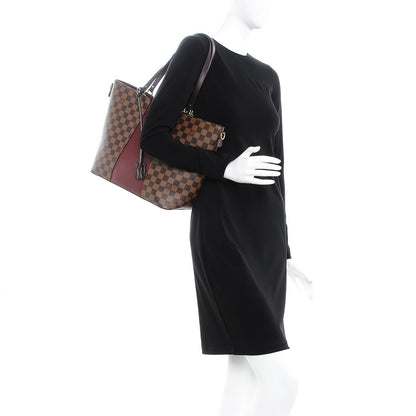 Louis Vuitton Damier Ebene Taurillon Jersey Bordeaux 2 of 7