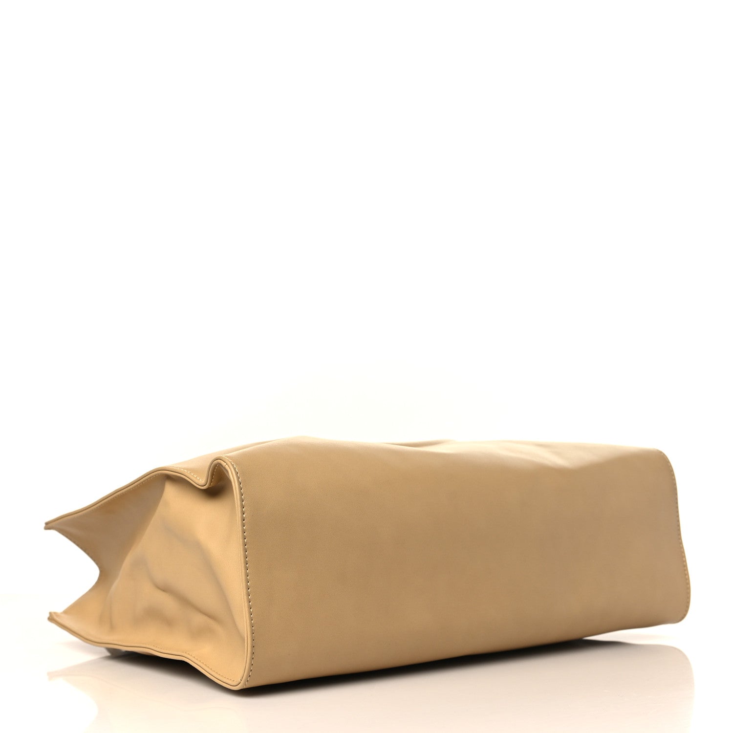 Telfar Vegan Leather Medium Shopping Bag Cream 4 of 9