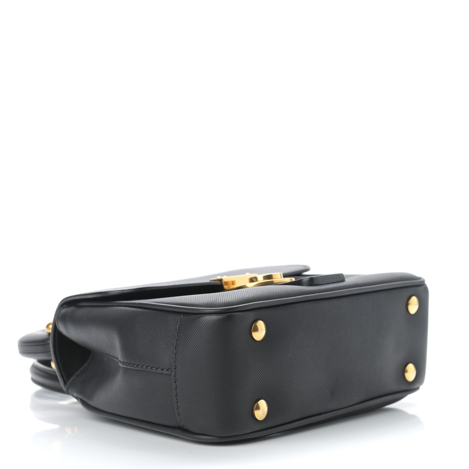 Burberry Trench Calfskin Mini DK88 Top Handle Bag Black 3 of 11