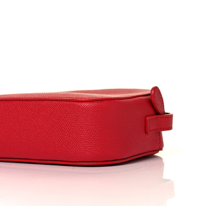 Balenciaga Signature Grained Calfskin Logo XS Ville Camera Bag Rouge Lantern Black 7 of 7
