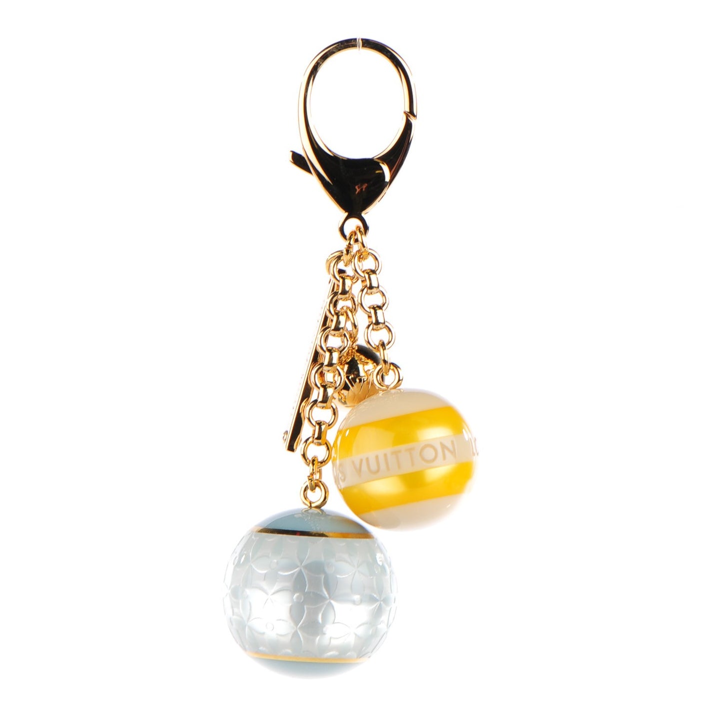 Mini Lin Croisette Bag Charm Yellow