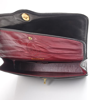 Chanel Lambskin Quilted Medium Double Flap Black 5 of 12