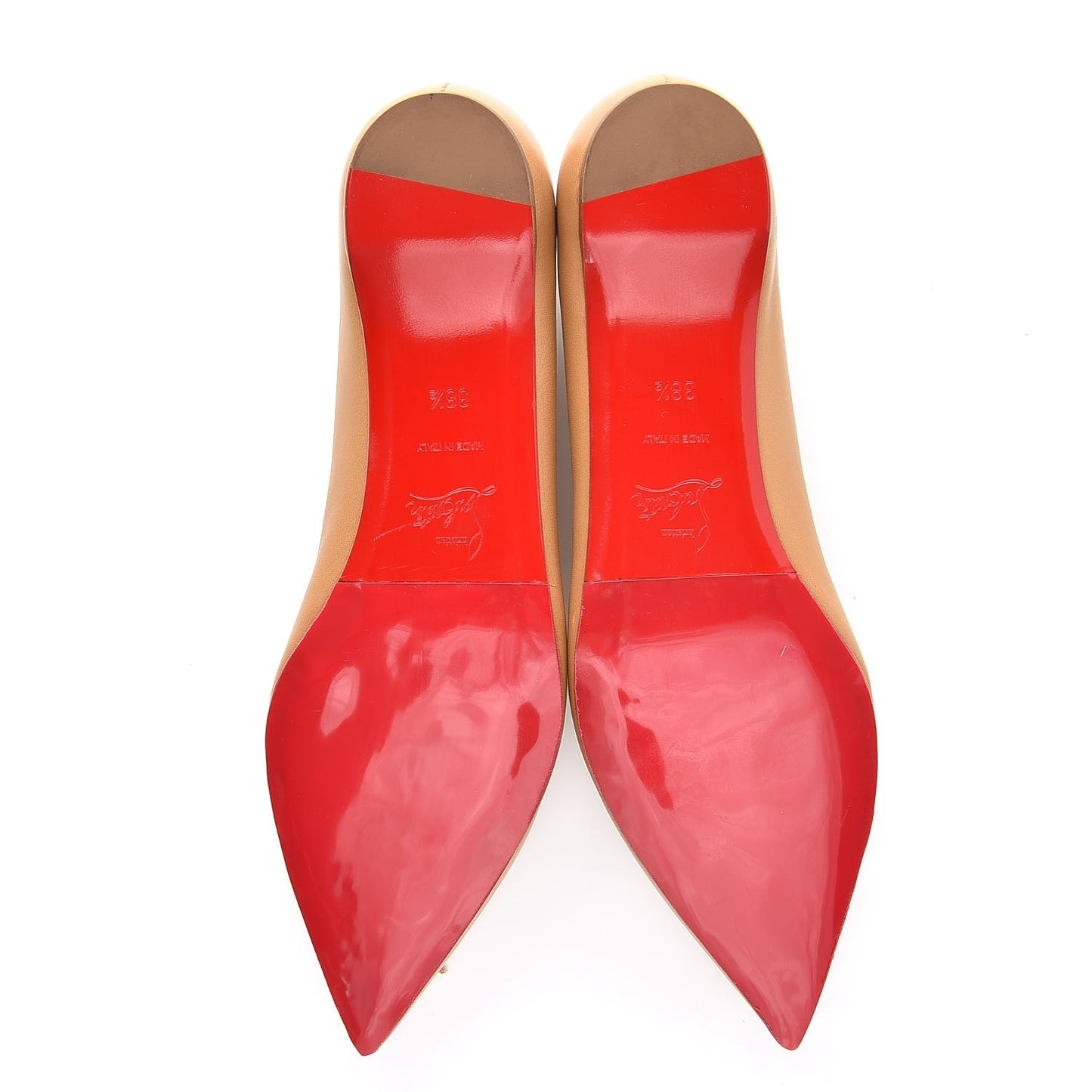 Nappa Solasofia Flats 38.5 Nude