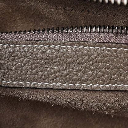 Celine Drummed Calfskin Micro Luggage Souris 7 of 8