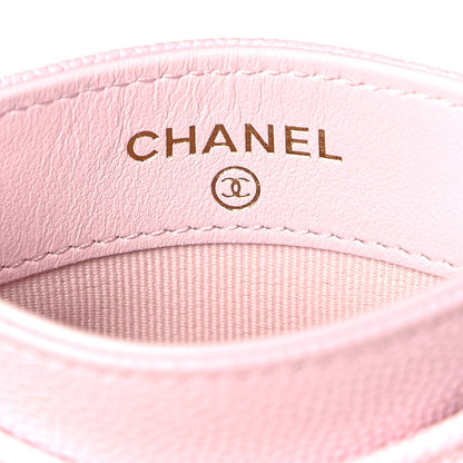Chanel Caviar Quilted Card Holder Light Pink 8 of 9