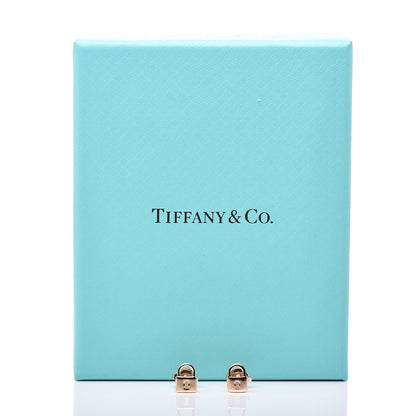 Tiffany 18K Rose Gold Mini Lock Earrings 7 of 7