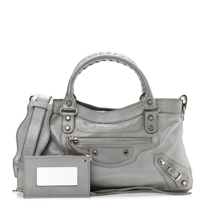 Balenciaga Pearlescent Goatskin Classic Palladium Hardware First Gris Gris Light 1 of 25