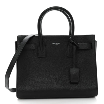 Saint Laurent Grained Calfskin Baby Sac De Jour Black 3 of 12