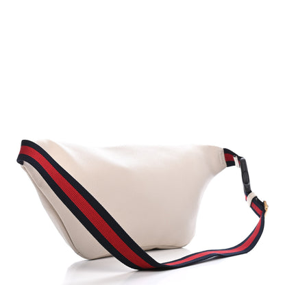Gucci Grained Calfskin Logo Belt Bag White 2 of 8