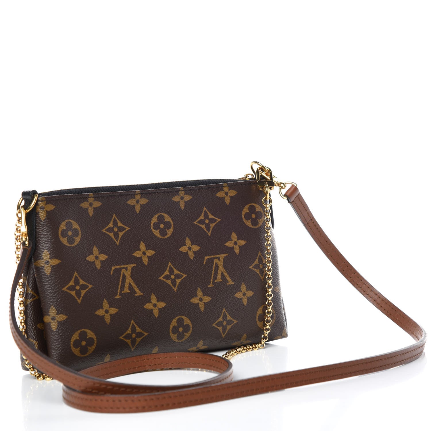 Louis Vuitton Monogram Pallas Clutch Black 3 of 9