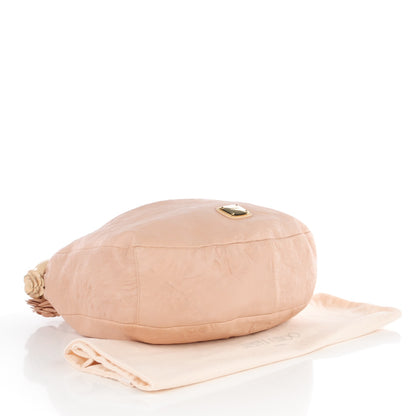 Jimmy Choo Nappa Snakeskin Trim Sky Hobo Pink 4 of 7