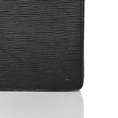 Louis Vuitton Epi Serviette Fermoir Briefcase Black 16 of 23