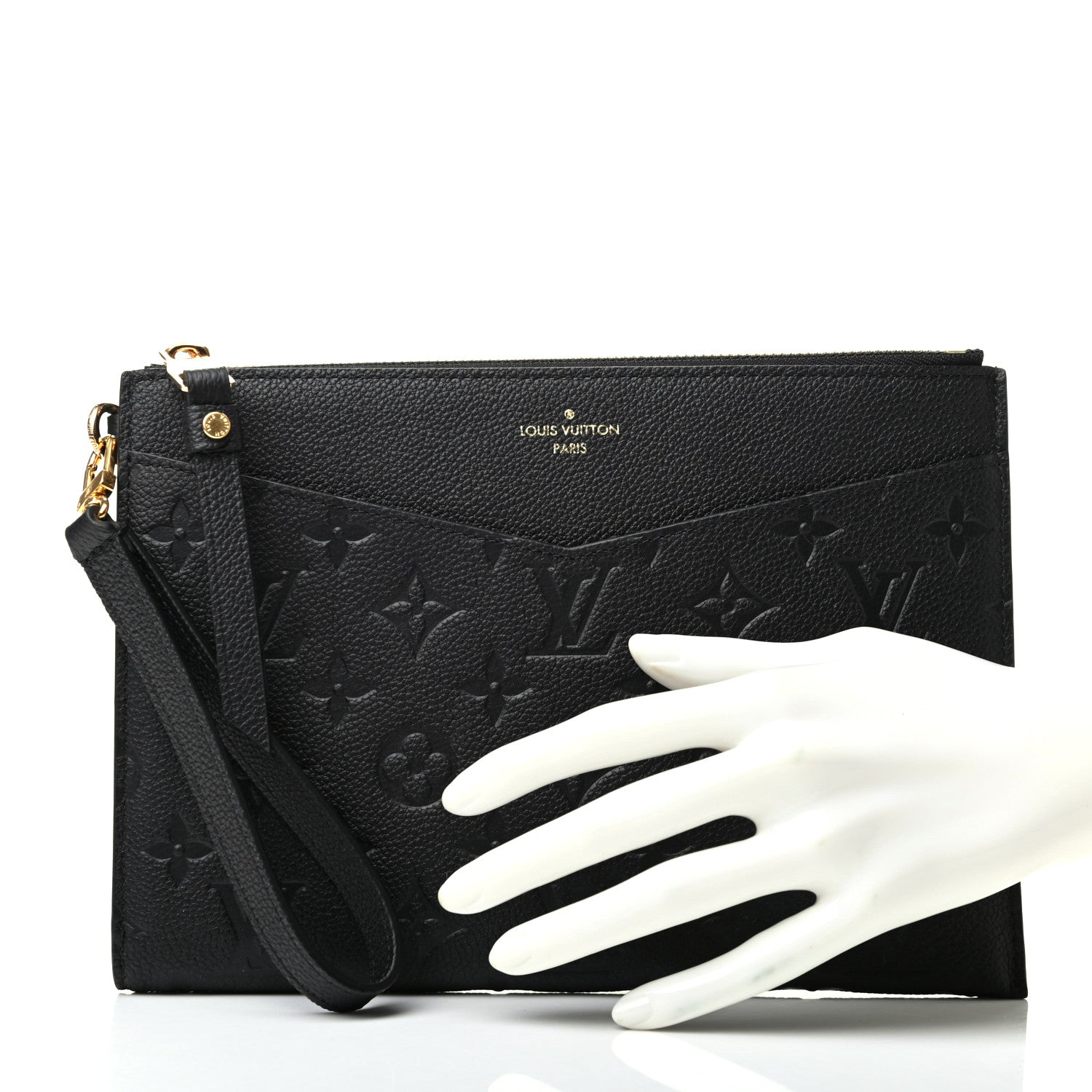 Louis Vuitton Empreinte Pochette Melanie MM Black 2 of 9