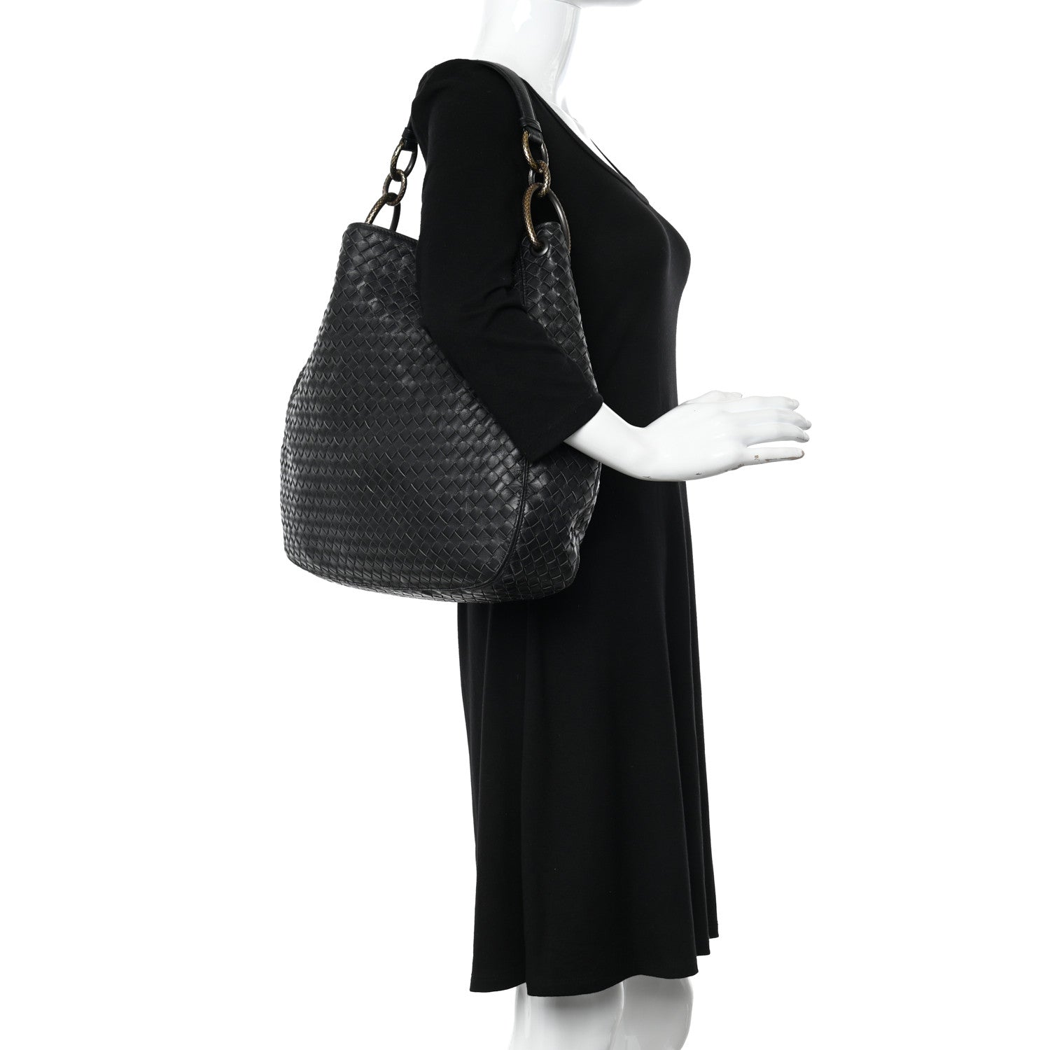 Bottega Veneta Nappa Intrecciato Medium Loop Black 2 of 14
