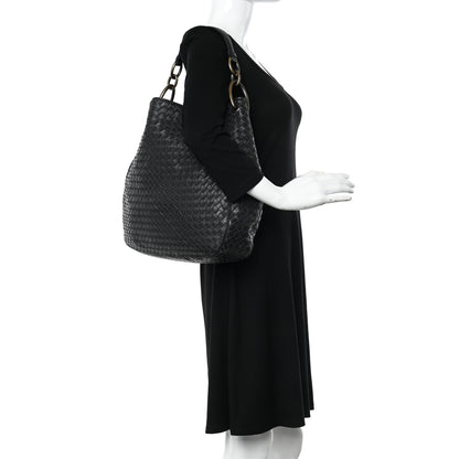 Bottega Veneta Nappa Intrecciato Medium Loop Black 2 of 14