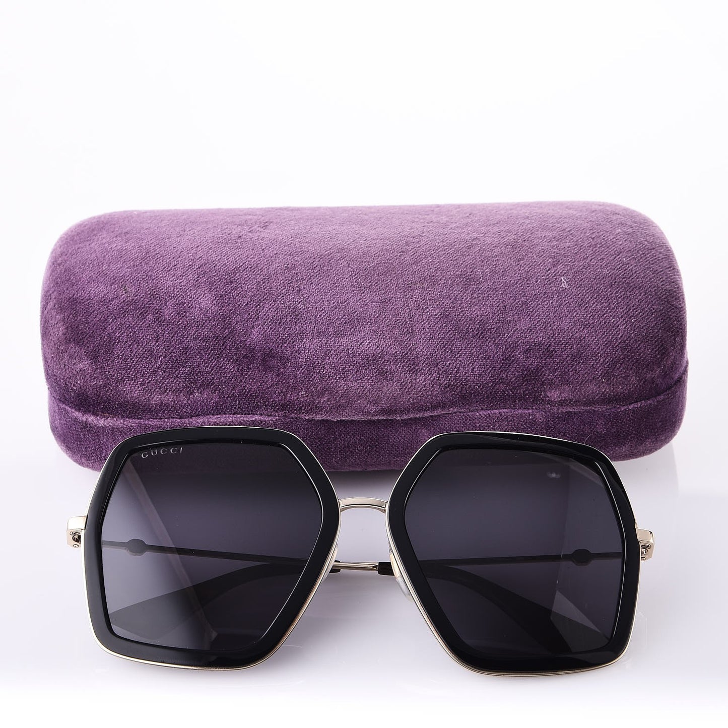 Square Frame GG0106S Sunglasses Black