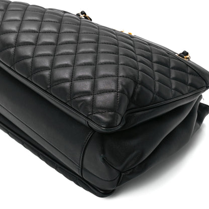 Chanel Lambskin Quilted Coco Vintage Tote Black 11 of 12