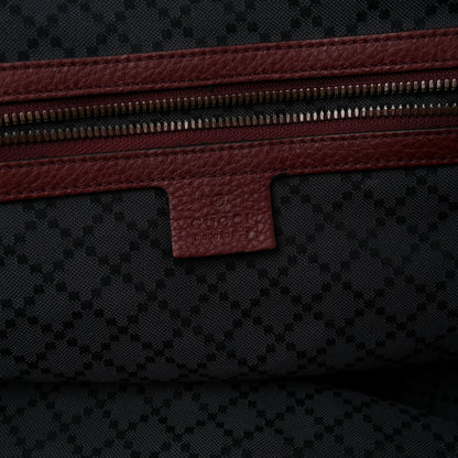 Gucci Grained Calfskin Duffle Bag Burgundy 10 of 27
