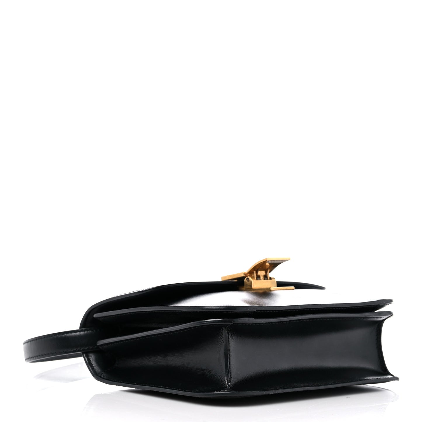 Box Calfskin Teen Classic Box Flap Bag Black