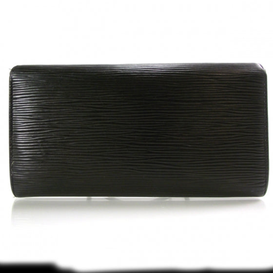 Louis Vuitton Epi Porte-Monnaie Sarah Wallet Black 2 of 6